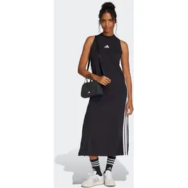adidas Sportswear Shirtkleid ESSENTIALS 3-STREIFEN LONG RACERBACK ärmelloses Racerback-Design, sportlicher Stil, ohne Verschluss schwarz XL (46/48)