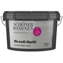 Schöner Wohnen Effektfarbe Metall-Optik, silberfarben, 2,5 l