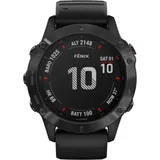 Garmin fenix 6 Pro schwarz mit schwarzem Armband
