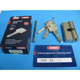 ABUS EC660 Zylinderlänge: 30/40 mm, Sicherungskarte, gleichschließend