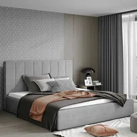 petits-meubles Boxspringbett 160 x 200 cm Grau