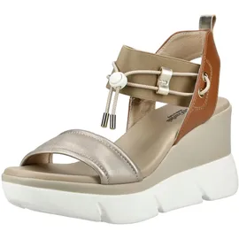 Nero Giardini Keilsandalette Damen Beige/Gold 38