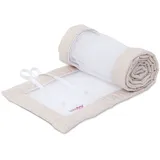 babybay Nestchen Mesh Royal passend für Modell Maxi, Boxspring, Comfort und Comfort Plus, beige Glitzerpunkte gold