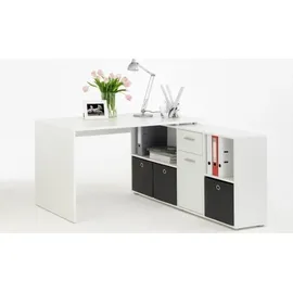 FMD Eckschreibtisch Lex weiß