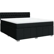 vidaXL Boxspringbett 180 x 200 cm Schwarz
