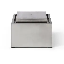 vente-unique Außenbrunnen Edelstahl TILAPIA