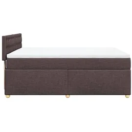 vidaXL Boxspringbett 140 x 200 cm Dunkelbraun