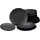 CreaTable Vesuvio Tafelservice 18-tlg. schwarz