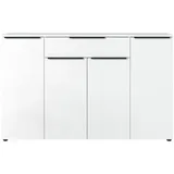 Germania Sideboard Mailand, 4374-84 weiß 161,0 x 40,0 x 101,0 cm, 1 St.