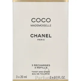 Chanel Coco Mademoiselle Eau de Toilette Nachfüllung 3 x 20 ml
