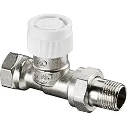 Oventrop Baureihe AV 9 Thermostatventil 1183803 DN 10, Durchgang, Messing vernickelt