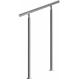 monzana Treppengeländer 80 cm Edelstahl grau