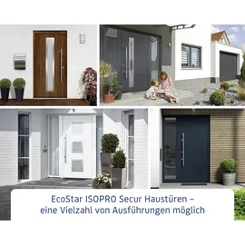 EcoStar Haustür ISOPRO Secur IPS 020 RC2 verkehrsweiß 110 x 210 cm