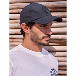 Seersucker-Cap, sommerlich leicht - Classic Navy - PCK