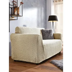 Housse canapé 3 places env. 75−90x185−210 cm  Hagemann beige