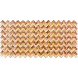 Regul Wanddekoobjekt 56137 (Dekorplatten aus PVC - Dekorative Wandpaneele mit 3D Look als Wandverkleidung - Holz Optik (3 Paneele) wasserabweisend Feuchtraum Imitat)