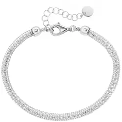 Smart Jewel Armband effektvolle Schlauchkette, Silber 925 