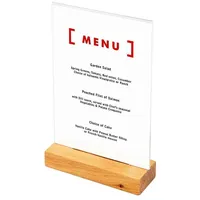 Showdown Displays Showdown Menühalter T-Ständer aus Holz DIN A5
