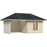 Palmako Holzpavillon »Bianca 16,6 m2 Set 9«, BxTxH: 588x300x323 cm, 66819218-0 natur B/H/T: 672 cm x 323 cm x 384 cm