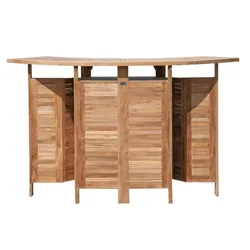Bar Gartenbar Hausbar Poolbar in premium Teak zusammenklappbar