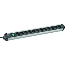 Bachmann Steckdosenleiste 12-fach 2 m Schwarz