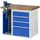 Rau Werkbank Modell 7510 mit 4 Schubladen und Schrank BxTxH 1000x900x840mm