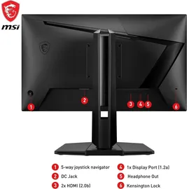 MSI G255PFDE E2 25" schwarz