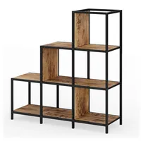 Vicco Fyrk Raumteiler 90 x 30 x 92 cm Eiche rustikal/Schwarz