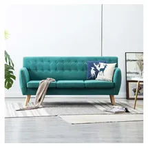 vidaXL 3-Sitzer-Sofa Stoff 172x70x82 cm Grün