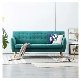 vidaXL 3-Sitzer-Sofa Stoff 172x70x82 cm Grün