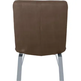 W.Schillig Relaxliege daily dreams Leder/Polyester 75 x 91 x 170 cm Braun mit Kissen