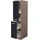 Flex-Well Demi-Apothekerschrank Lara 30 cm Anthrazit-San Remo Eiche