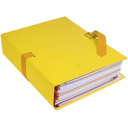 EXACOMPTA 10er-Pack Dokumentenmappe »Papier toillé« gelb, 24x32 cm