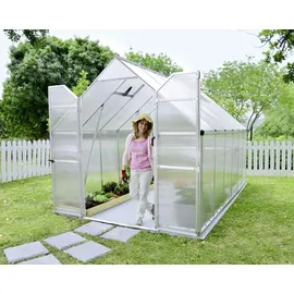 CANOPIA Gewächshaus Essence Alu silber 367 x 244 cm