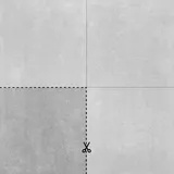 ceramicvision Warehouse Outdoor Ash 40x40x2 cm Terrassenplatte Schnittmuster Matt Strukturiert Naturale