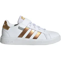 adidas Grand Court Sustainable Tennisschuhe Kinder GY2577 - cloud white/cloud white/matte gold 32