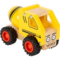 small foot® Holz-Spielzeug Betonmischer in gelb