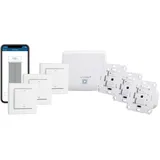 eQ-3 Homematic IP Set Beschattung Plus mit Access Point, 3x Rollladenaktor, 3x Tasterwippe