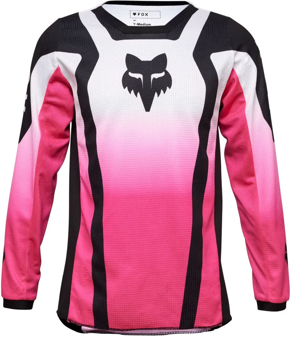 FOX 180 Lean Meisjes Motorcross Jersey, zwart-pink, L