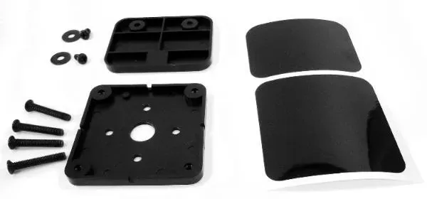 PS SOLO Glas-Montageset, Kunststoff schwarz