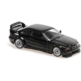Minichamps Maxichamps 940023380-1:43 BMW M3 E36 GTR-1993-Black Sammler-Miniaturauto, Schwarz
