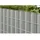 Floraworld Sichtschutzstreifen 205 x 19 cm Silbergrau Kunststoff
