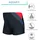 Aquarti Badehose Gestreift mit Motiven Rot/Schwarz 140