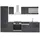 Vicco Küchenzeile R-Line 300 cm Anthrazit Hochglanz/Weiß