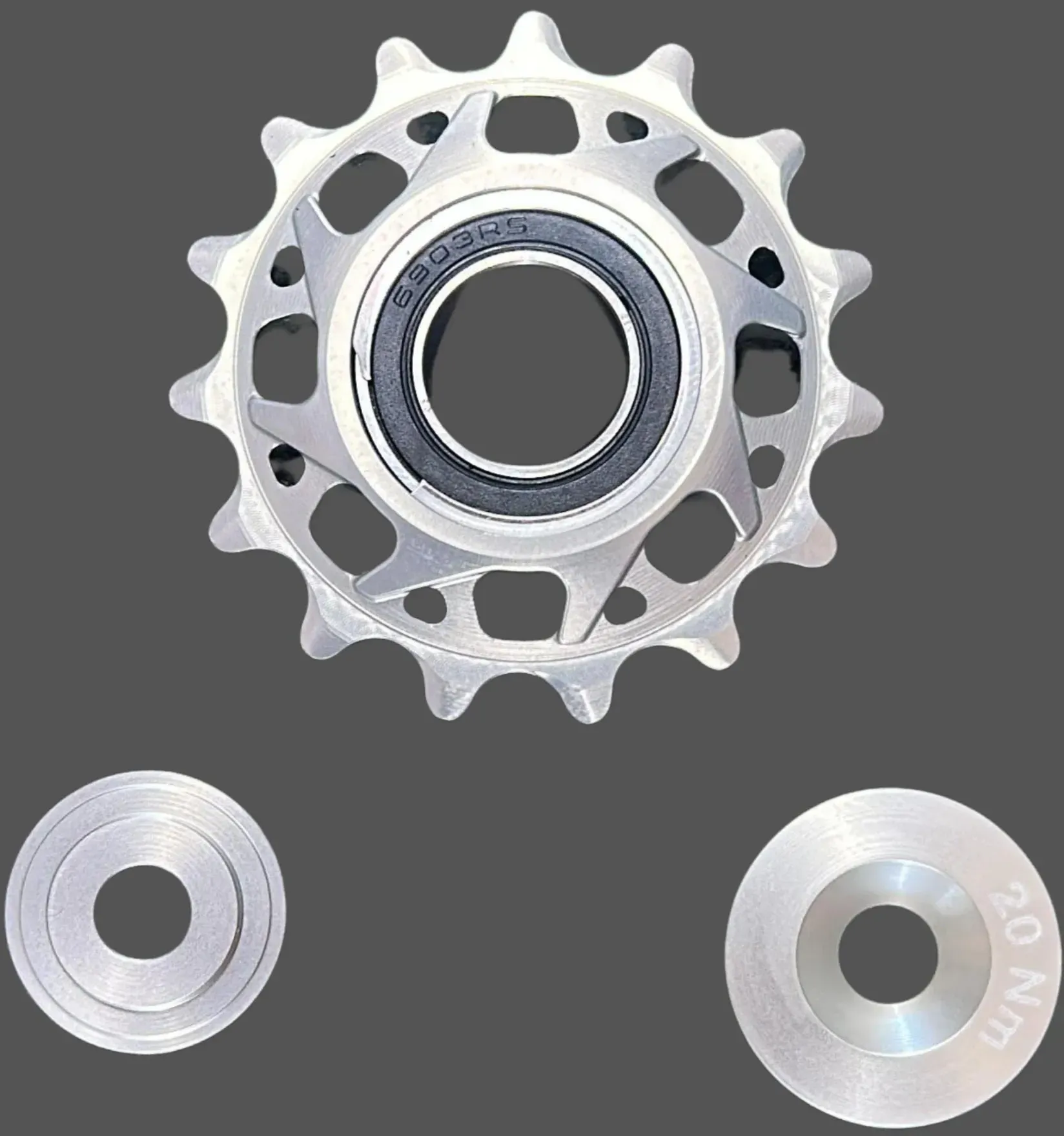 Lapierre Spicy Pulley Wheel / Umlenkrolle inkl. Lager und Scheiben | 15 Zähne