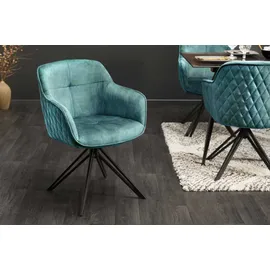Riess-Ambiente invicta EUPHORIA Samt Armlehne Metallgestell schwarz drehbar Esszimmer