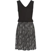 VIVANCE Jerseykleid Damen grün-schwarz bedruckt Gr.34