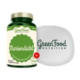 GreenFood Nutrition Mariendistel + Kapselbehälter 60 St Kapseln