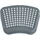 Home4You Tritthocker Kunststoff 36 x 13 x 24 cm Grau