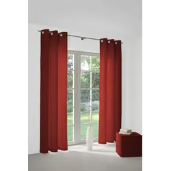 Vorhang WIRTH "Dim out" Gr. 5, rot, B:145cm H:255cm, Polyester, Gardinen